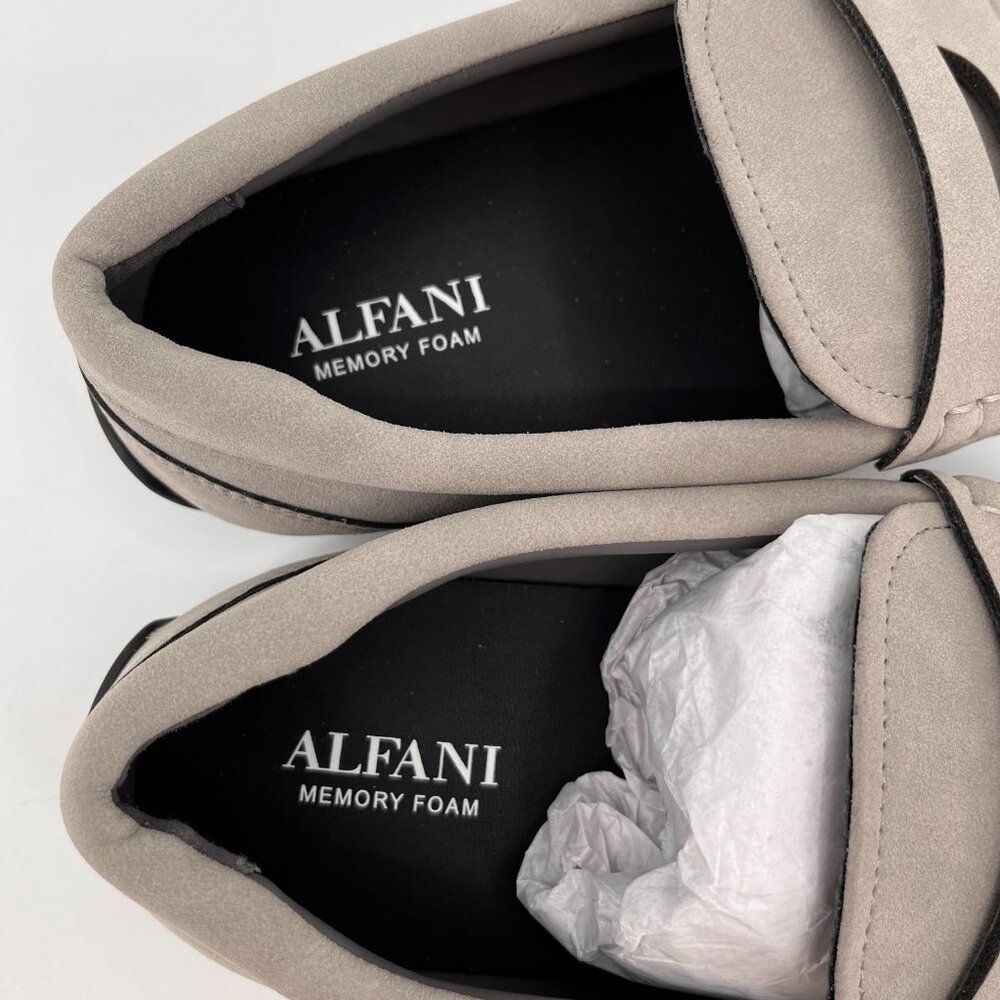 Alfani Men's Marco Slip-on Penny Drivers Size 12 in Grey Loafer Comfort Travel - Picture 11 of 12